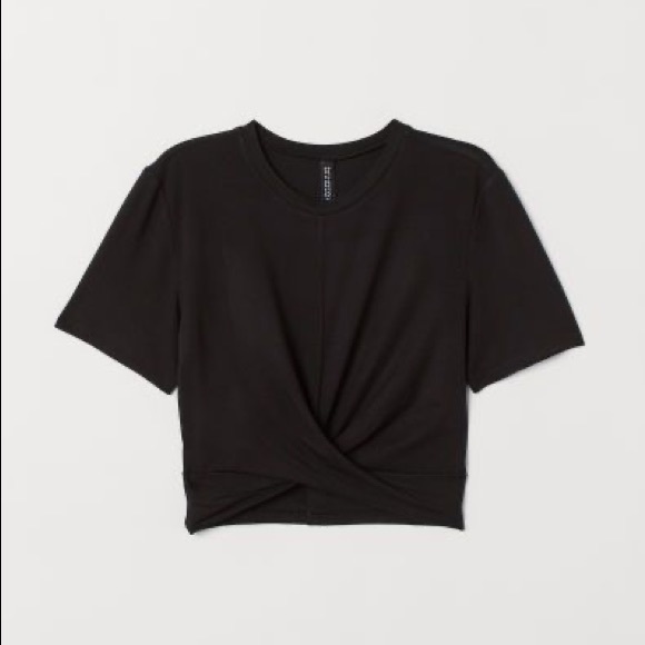 H&M Tops - H&M black twist crop top